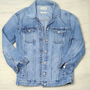 Madewell Oversized Distressed Jean Denim Jacket